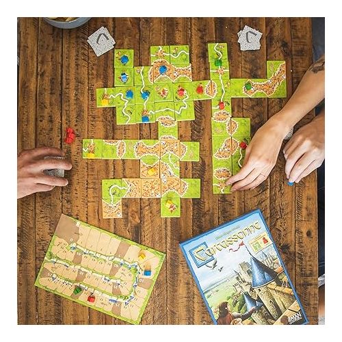  Carcassonne Board Game (BASE GAME) | Board Game for Adults and Family | Strategy Board Game | Medieval Adventure Board Game | Ages 7 and up | 2-5 Players | Made by Z-Man Games