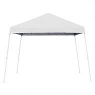 Z-Shade 10 x 10 Angled Leg Instant Shade Canopy Tent Portable Shelter, White