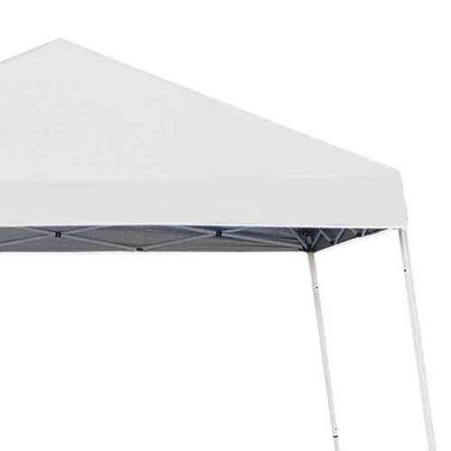  Z-Shade 10 x 10 Angled Leg Instant Shade Canopy Tent Portable Shelter, White