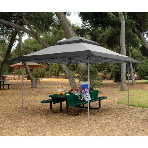  Z-Shade 13 x 13 Foot Instant Gazebo Canopy Tent Outdoor Patio Shelter, Gray