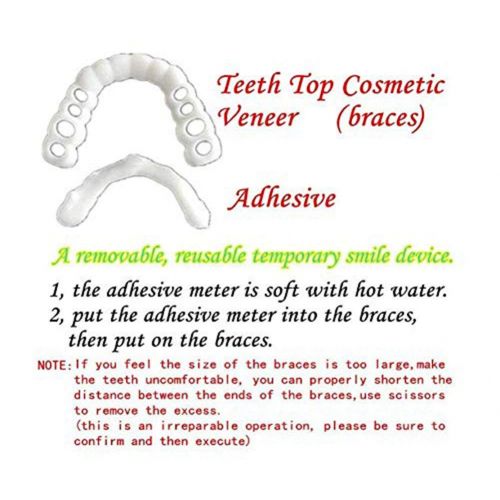  Z-YT Whitening Teeth, Beauty, Teeth, Smiling Teeth, Dental Care, Comfortable Dental Care, Instant Smiles, Suitable for Dental Top Veneers, Comfortable for Everyone