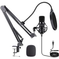 USB Microphone Kit: ZAFFIRO Plug & Play USB Computer Mic Cardioid Podcast Condenser Microphone Kit, PC Streaming Mic are Suitable for YouTube, Streaming, Recording Music, Live Stre