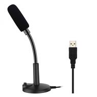 USB Microphone, ZAFFIRO Computer Microphone Plug Play Studio PC Microphone for Laptop/Desktop/Notebook, Omnidirectional Studio Recording Vocals for YouTube, Voice Search, Games