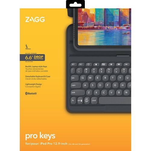  ZAGG Pro Keys Wireless Keyboard and Detachable Case for Apple 12.9