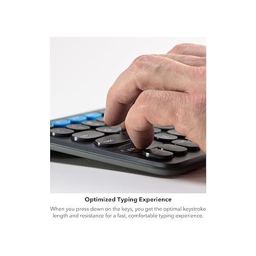  Zagg Pro Keyboard 15 - Mid-Size Wireless Charging Desktop Keyboard - Multi-Device Pairing - Compatible with Windows, macOS, iOS, Android, ChromeOS - Ergonomic Design for Efficient, Comfortable Typing