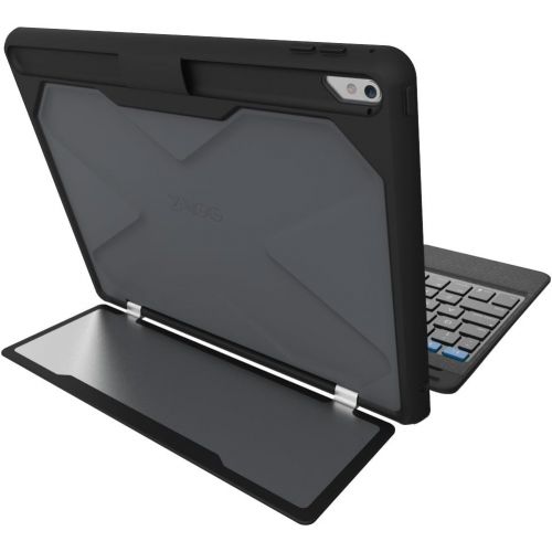  [아마존베스트]ZAGG Rugged Book Pro | Magnetic-Hinged | Multi Pairing | Durable stand Case & Detachable Wireless Backlit Keyboard | for Apple iPad PRO 9.7-inch [4th Gen 2016] & iPad Air 2 | - Bla