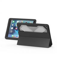 ZAGG Rugged Messenger Extremely Protective Case for 2017 iPad 9.7 with Built-in Stand - Black