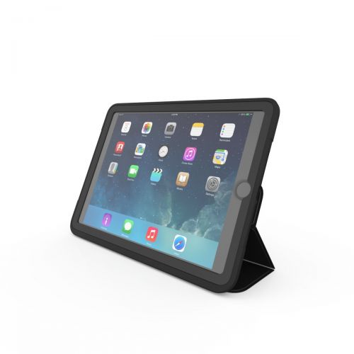  ZAGG Rugged Messenger Extremely Protective Case for 2017 iPad 9.7 with Built-in Stand - Black