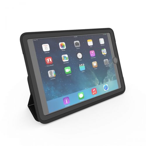  ZAGG Rugged Messenger Extremely Protective Case for 2017 iPad 9.7 with Built-in Stand - Black