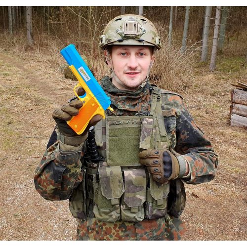  ZAHAR Toys Realistic Colt 1911 Toy Gun with 10 Colorful Soft Bullets, Ejecting Magazine , Slide Action for Training or Play