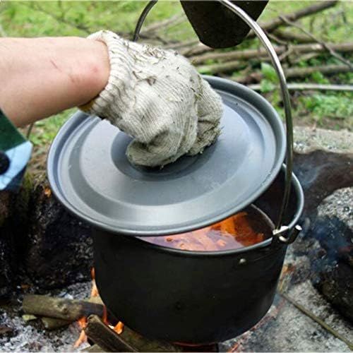  ZAIHW Hiker Camping Cookware, Nonstick, Lightweight Pots, Pans with Mesh Set Bag for Backpacking, Hiking, Picnic