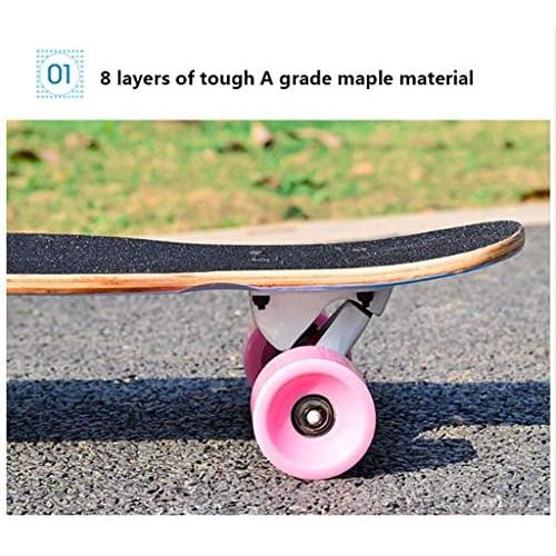  ZAIHW Deluxe Longboard Bamboo Skateboard Race 42 Inch Professional Dancing Longboard Cruise Lasting