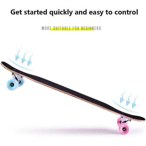  ZAIHW Deluxe Longboard Bamboo Skateboard Race 42 Inch Professional Dancing Longboard Cruise Lasting