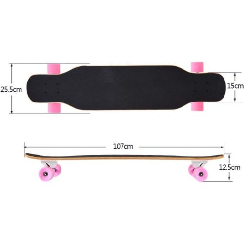  ZAIHW Deluxe Longboard Bamboo Skateboard Race 42 Inch Professional Dancing Longboard Cruise Lasting