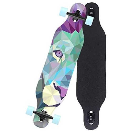  ZAIHW Longborads Skateboards 41 inches Complete Drop Down Through Cruiser for Kids Boys Youths Beginners The Best Gift