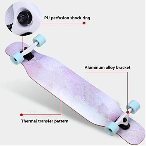  ZAIHW Longborads Skateboards 41 inches Complete Drop Down Through Cruiser for Kids Boys Youths Beginners The Best Gift