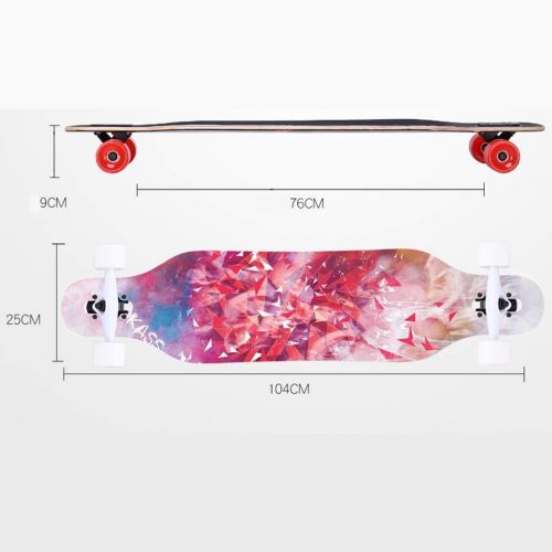 ZAIHW Longborads Skateboards 41 inches Complete Drop Down Through Cruiser for Kids Boys Youths Beginners The Best Gift