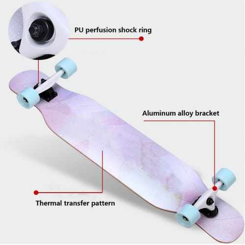  ZAIHW Longborads Skateboards 41 inches Complete Drop Down Through Cruiser for Kids Boys Youths Beginners The Best Gift