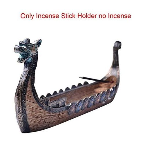  인센스스틱 ZAMTAC Dragon Boat Incense Stick Holder Burner Hand Carved Carving Censer Ornaments Retro Incense Burners Traditional Design #SW