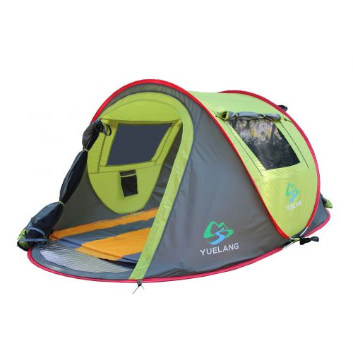  ZANJING Automatic Camping Tent Instant Open And Set Up In Seconds, 3-4 Person Waterproof Pop Up Hiking Tent