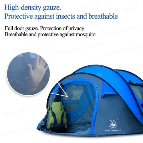  ZAQ Pop Up Tent, Automatic Setup Tent Sun Shelter for 3-4 Person, Instant Family Tents for Beach Camping Hiking Traveling