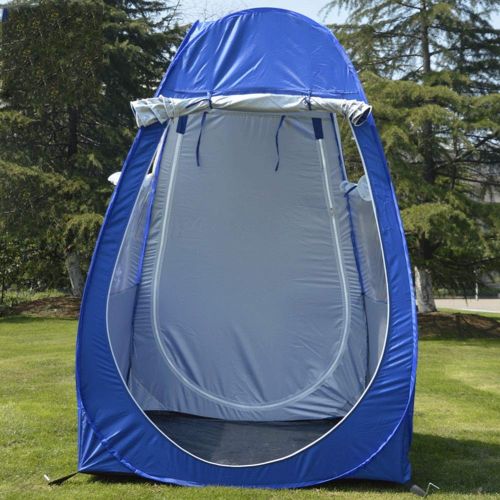  ZAQ Pop Up Tent, Portable Pop up Tent with Two Windows and Carrying Bag for Camping Angling Fishing, Blue