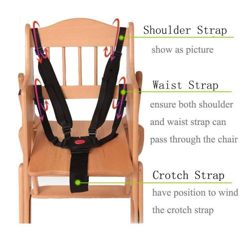  ZARPMA Baby Universal 5 Point Harness Belt Adjustable Strap for Stroller High Chair Pram Buggy Children Kid Pushchair