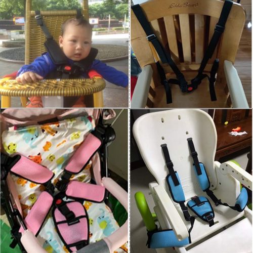  ZARPMA Baby Universal 5 Point Harness Belt Adjustable Strap for Stroller High Chair Pram Buggy Children Kid Pushchair