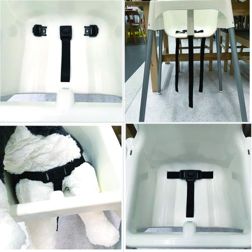  ZARPMA Children safty Belt, 3 Point Safety Harness for Child Kid Safe Strap for IKEA Antilop High Chair