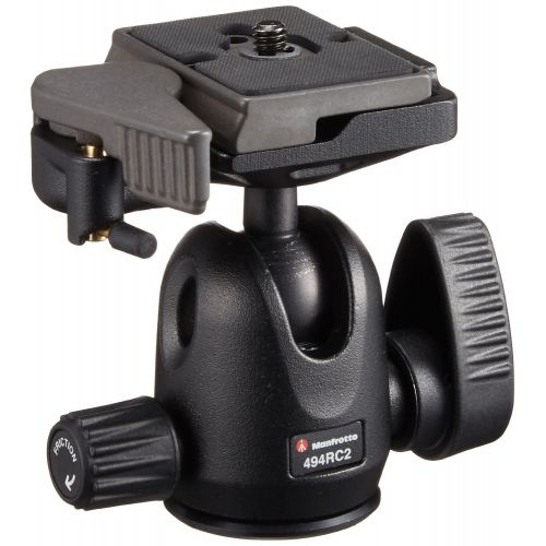  ZAYKIR Manfrotto 494RC2 Compact Ball Head with Quick Release Plate Includes Two ZAYKiR Quick Release Plates