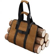 ZBQLKM Firewood Tote Bag Firewood Carrier Bag, Fireplace Stove Accessories, Oxford Cloth Large Firewood Storage Bag with Nylon Handles, Log Carrier Tote Bag for Cabin, Garden, Kitc