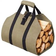 ZBQLKM Firewood Tote Bag Multi Function Firewood Log Carrier Tote Bag, Oxford Cloth Log Carrier Bag, Wood Carrying Bag with Adjustable Central Strap, for Fireplaces & Wood Stoves