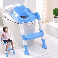 ZC Potty Toilet Training Seat,Potty Training Toilet Seat with Ladder， Safe, Sturdy, Excellent Potty Seat Trainer for Boys and Girls