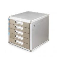 ZCCWJG File Cabinet, Desktop high Drawer Office Storage Box can be Locked (Aluminum Alloy 5 Layers)
