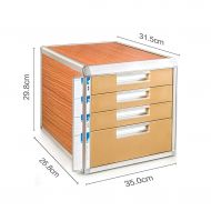 ZCCWJG File cabinets Storage Drawer Desk Storage Box Lockable File Cabinet A4 Office (Size : B)