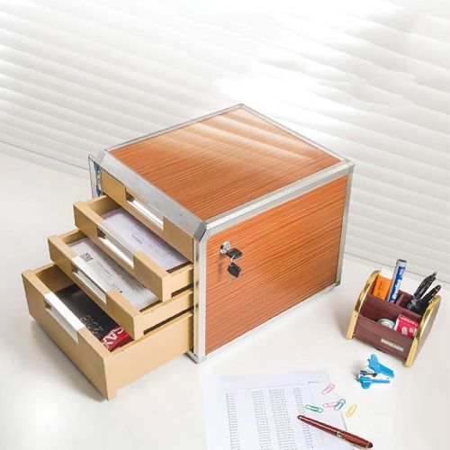  ZCCWJG File cabinets Storage Drawer Desk Storage Box Lockable File Cabinet A4 Office (Size : B)