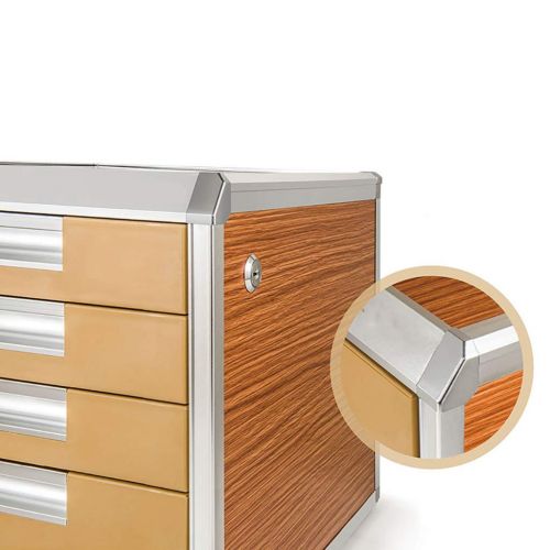  ZCCWJG File cabinets Storage Drawer Desk Storage Box Lockable File Cabinet A4 Office (Size : B)