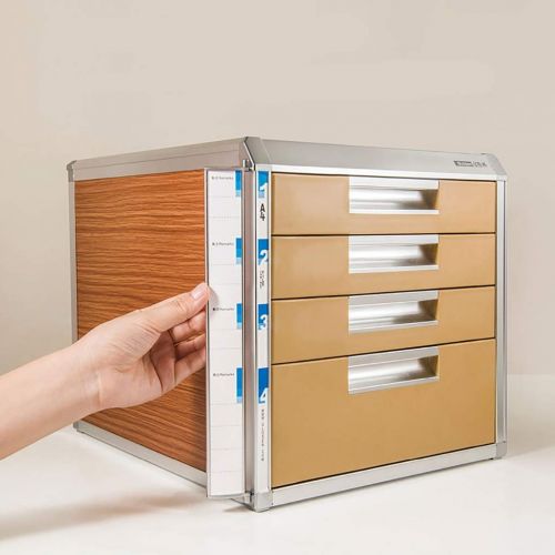  ZCCWJG File cabinets Storage Drawer Desk Storage Box Lockable File Cabinet A4 Office (Size : B)