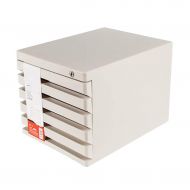 ZCCWJG Desktop File Cabinet Five-Layer Small Drawer Storage Box Plastic with Lock Storage Box Locker