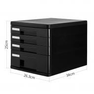 ZCCWJG File cabinets Plastic Chest of Drawers Desktop Locker Storage Box Filing Cabinet (Size : A)