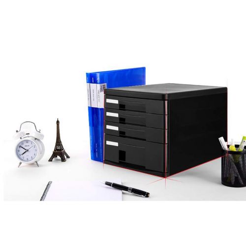  ZCCWJG File cabinets Plastic Chest of Drawers Desktop Locker Storage Box Filing Cabinet (Size : A)