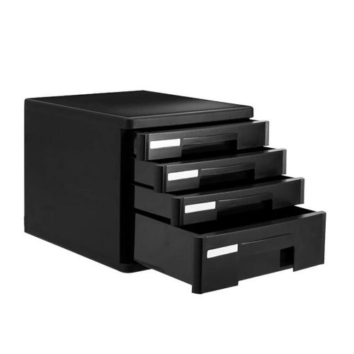  ZCCWJG File cabinets Plastic Chest of Drawers Desktop Locker Storage Box Filing Cabinet (Size : A)