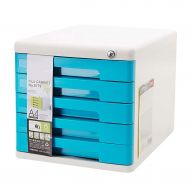 ZCCWJG File cabinets Plastic Chest of Drawers Desktop Locker Storage Box Filing Cabinet (Color : B)