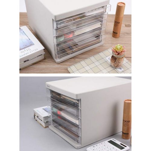  ZCCWJG File cabinets Plastic Chest of Drawers Desktop Locker Storage Box Filing Cabinet Drawer Type (Color : A, Size : 1)