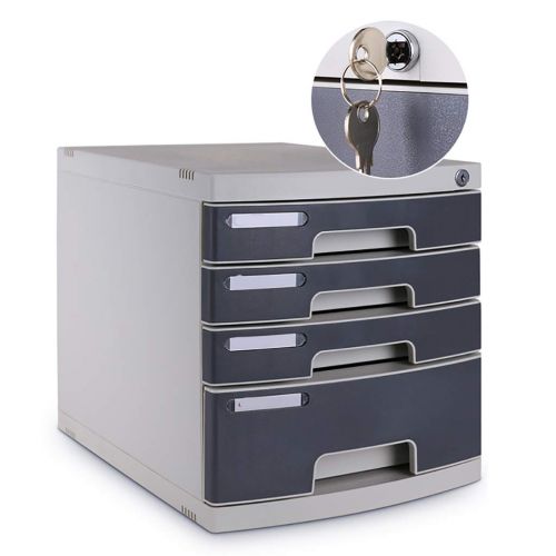  ZCCWJG File cabinets Plastic Chest of Drawers Desktop Locker Storage Box Filing Cabinet (Size : A)