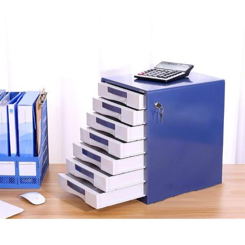  ZCCWJG File Cabinet, Metal Locker Desk Storage Box Lockable Data Cabinet (Size: 300 350 410mm) (Color : B)