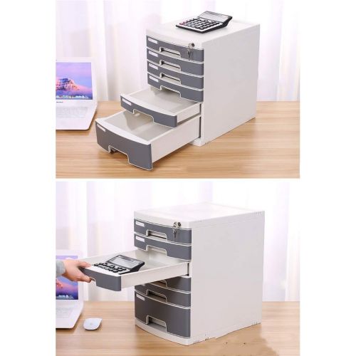  ZCCWJG File cabinets Desktop Locker Storage Box Filing Cabinet with Lock Drawer Type (Size : C)