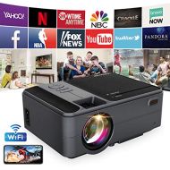 ZCGIOBN 2020 Upgrade 3800 Lumen LED WiFi Projector, Full HD 1080P Supported Mini Projector, [Native 720P] Compatible with Smartphones, PS4, TV Box, TV Stick, HDMI, USB, AV for Home Outdoor