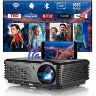 Projector-led 5000 Lumen LED Projector 200 Inch Display,Outdoor Movie Projector with HDMI USB VGA AV for DVD Player TV Stick Laptop Tablet PS4 PC Smart Phone,Support Full HD 1080P Zoom Keystone