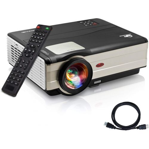  ZCGIOBN 1080P Projector 4200Lumen Full HD Home Theater Video Projector LCD LED Zoom Compatible with TV Stick Laptop PC DVD HDMI VGA USB for Outdoor Movie Night Games Party Ceiling Mounted